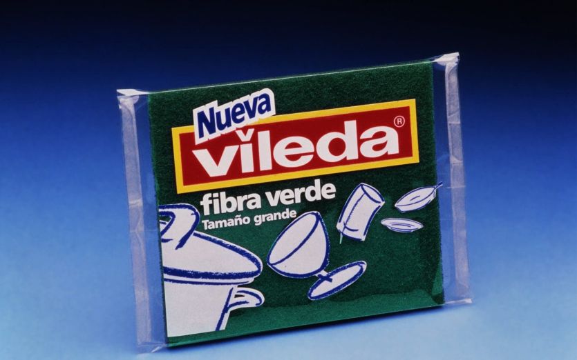 Envase de estropajo verde de Vileda diseñado por nuestro equipo