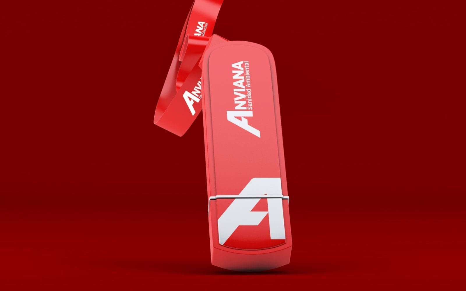 Dispositivo USB con imagen corporativa de Anviana